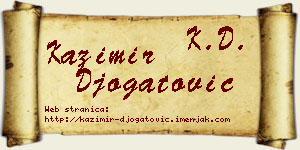 Kazimir Đogatović vizit kartica